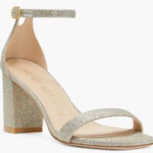 Stuart Weitzman Nudistcurve 75 Block Heel Sandal
